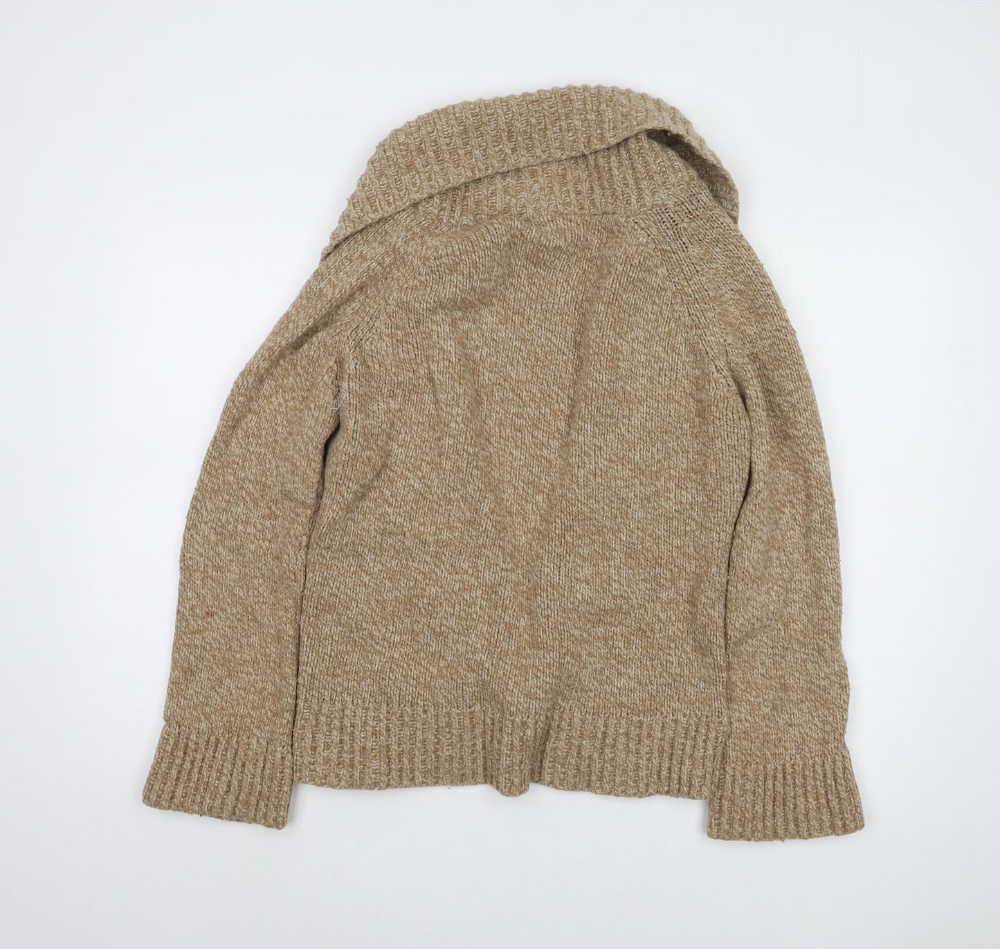 Marks and Spencer Women's Beige Open Front Cardigan Size 16