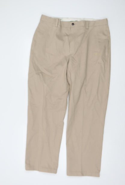Orvis Men's Beige Chino Trousers Size 35