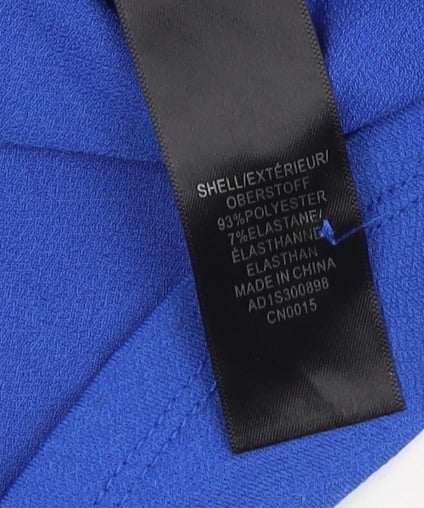 Adrianna Papell Blue Blouse, Women, Size S, Round Neck