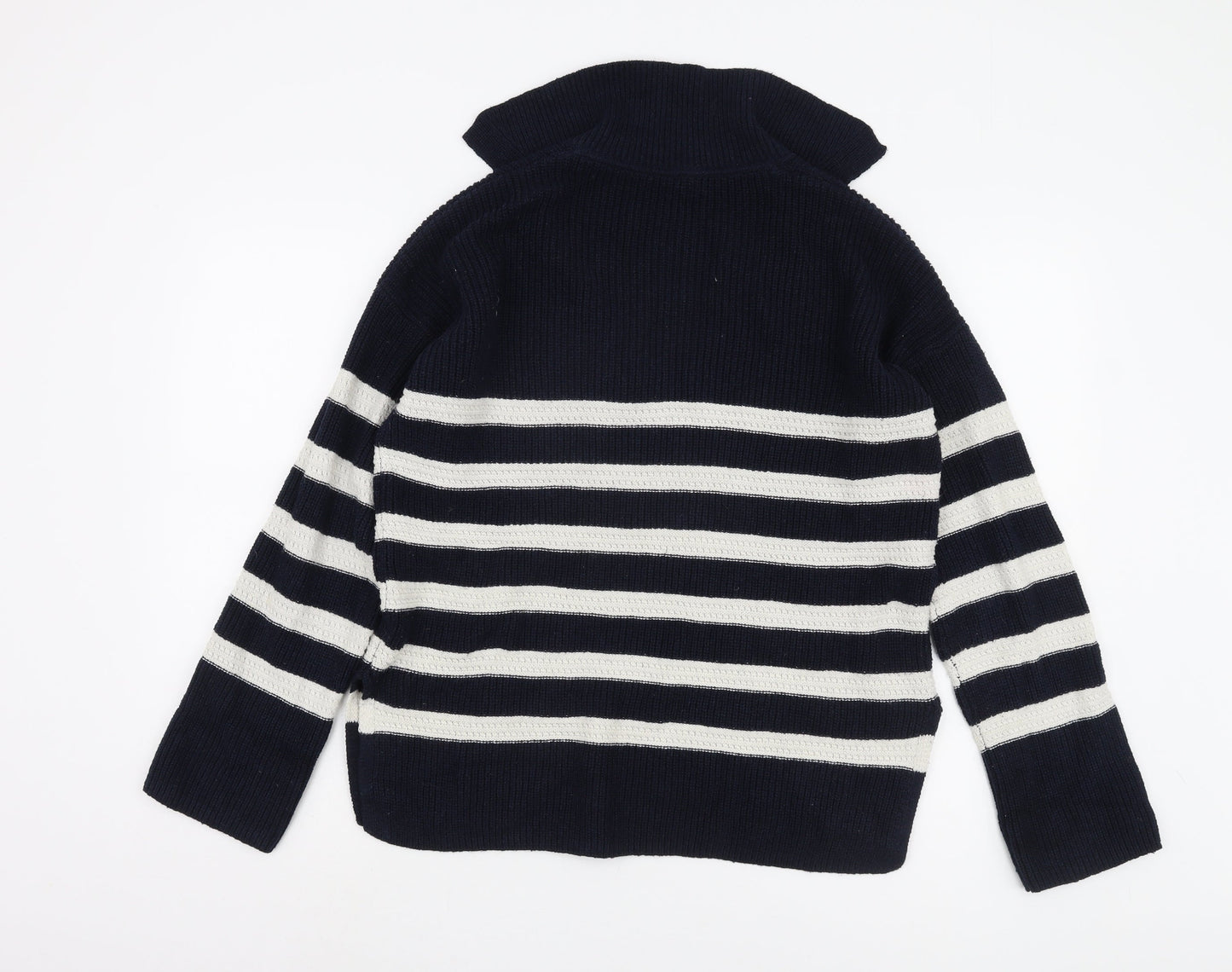 John Lewis Women's Blue Striped Pullover Jumper, Size S