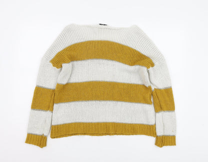 Back view of Isabella D. Women's Multicoloured M/L jumper