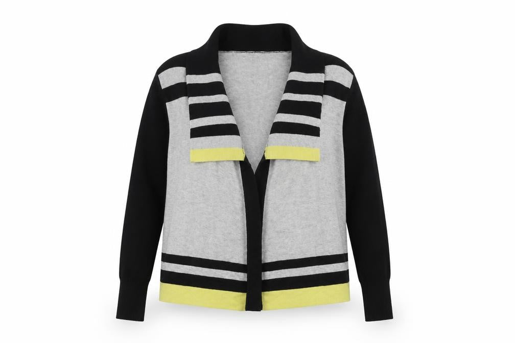 M&Co Women's Multicolour Striped Cardigan XS