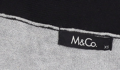 M&Co Women's Multicolour Striped Cardigan XS