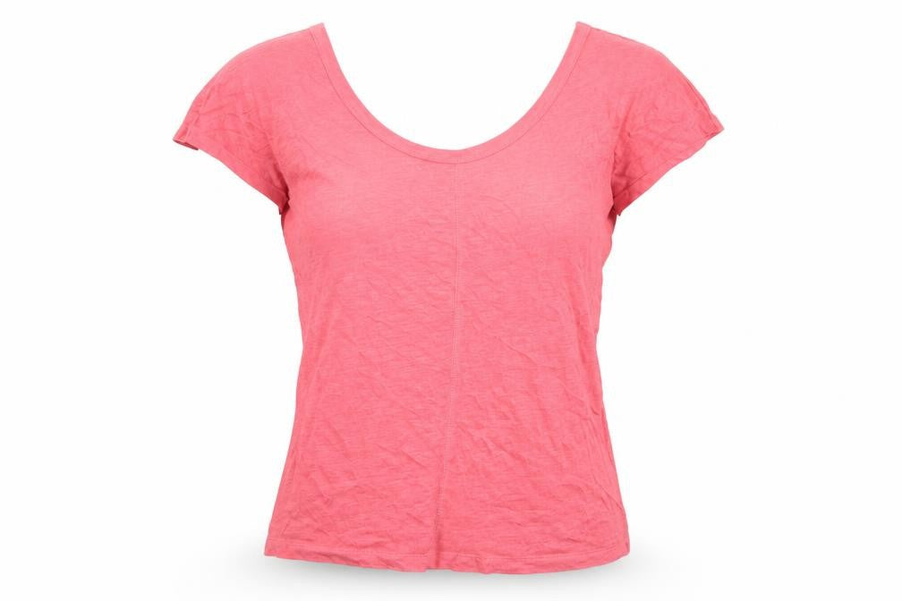 Part Two Women's XS Pink Linen Relaxed Fit T-Shirt