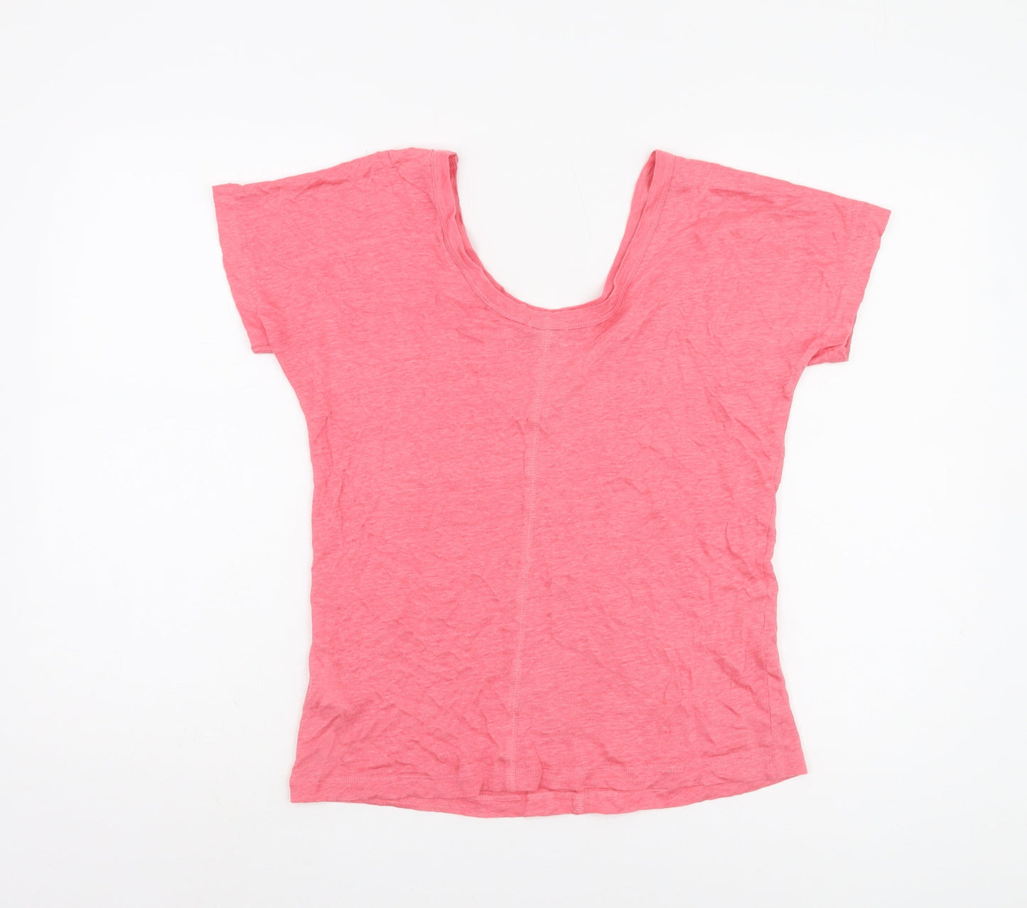 Part Two Women's XS Pink Linen Relaxed Fit T-Shirt