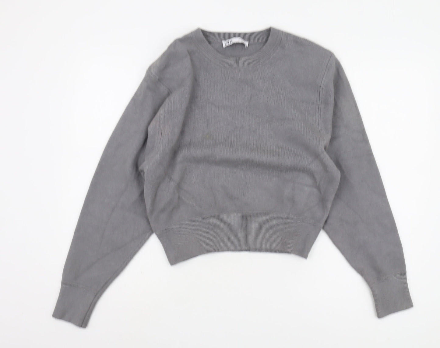 ZARA Women’s Grey Pullover Jumper Size 12