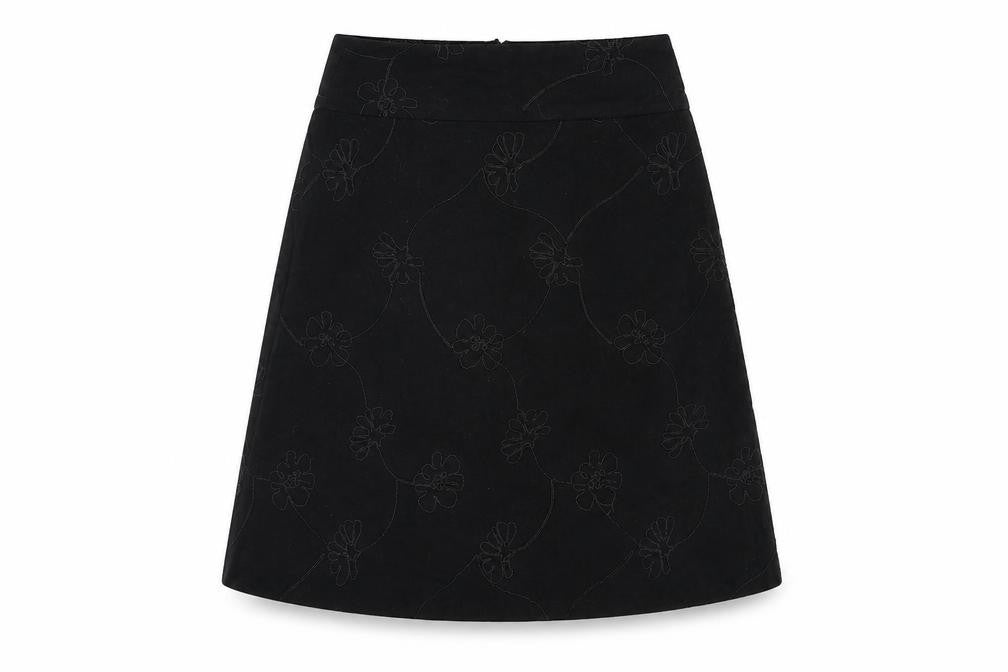 St. Bernard Women's Black A-Line Skirt Size 12