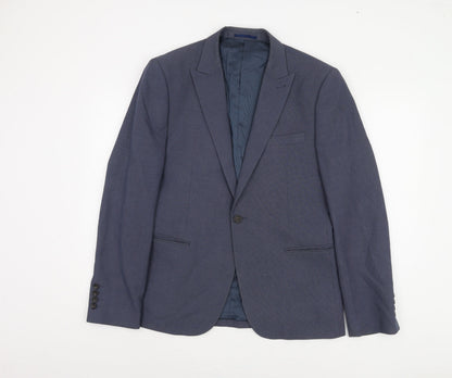 Next Men's Blue Regular Fit Blazer 42R Business Casual