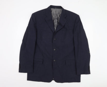 Next Men's Blue Blazer, Regular Fit, 42R, Formal Jacket