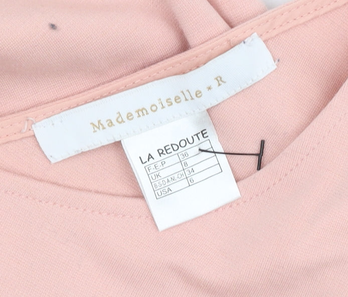 La Redoute Women's Pink Sleeveless Dress - Size 8