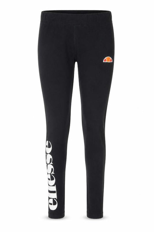 Front view of Ellesse Women's Black Logo Leggings UK 8 Athleisure