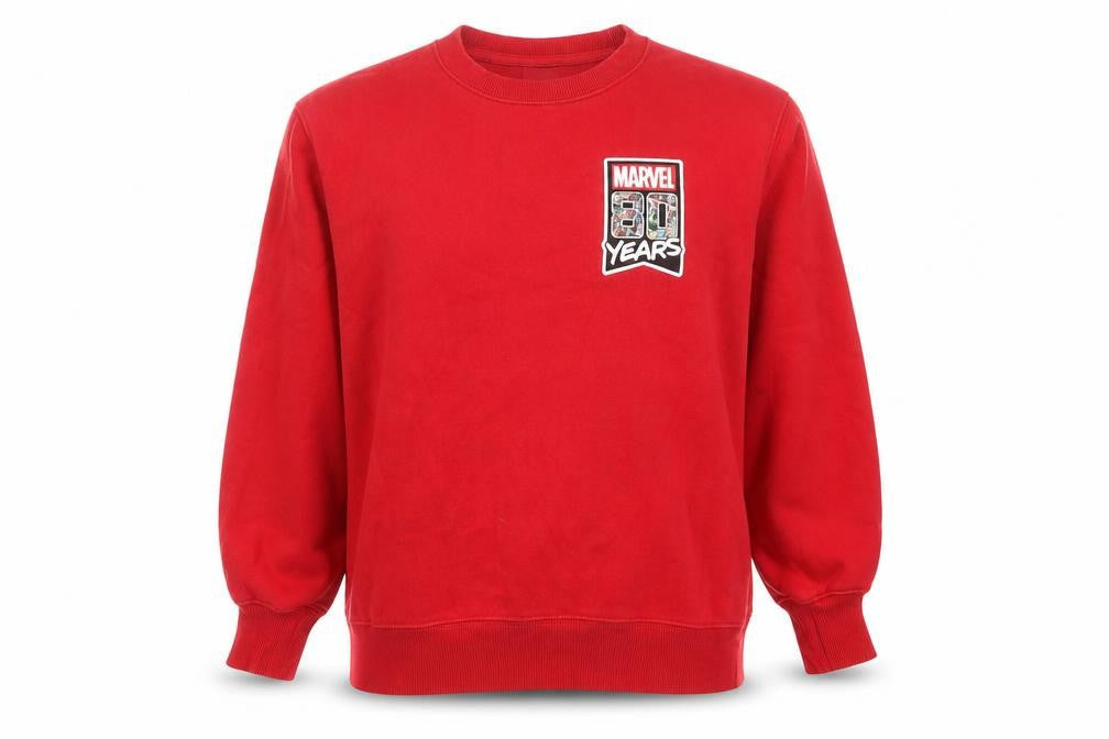Marvel Unisex Red Graphic Print Sweatshirt Size S