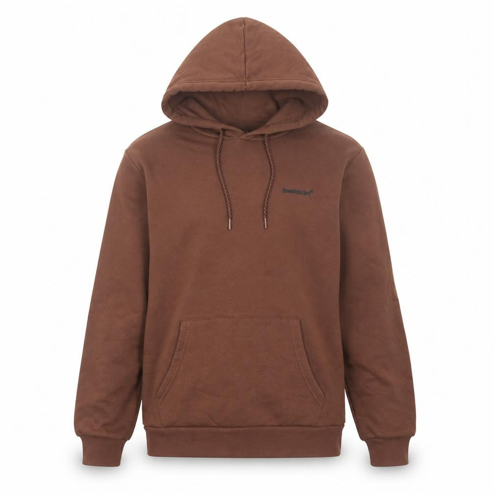 bekkin Men's Brown Pullover Hoodie, M, Regular Fit