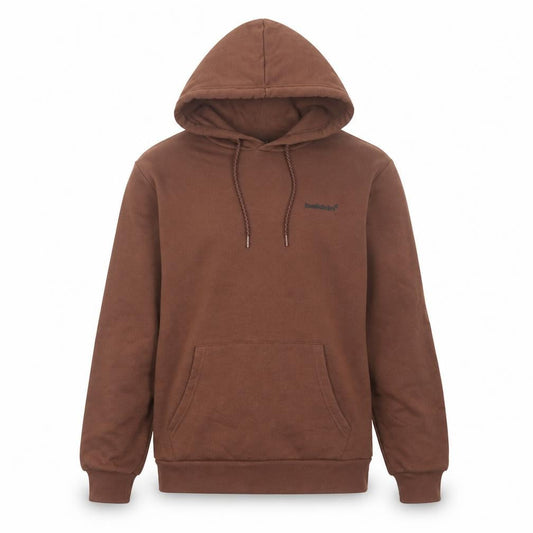 bekkin Men's Brown Pullover Hoodie, M, Regular Fit