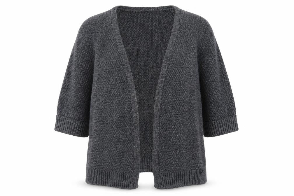 Fat Face Women's Blue Open Front Cardigan, Size S, Chunky Knit