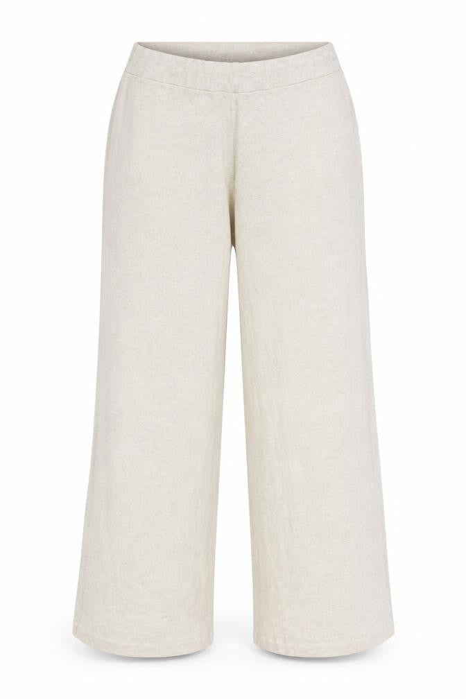 Lipsy Women's Beige Wide-Leg Trousers Size 14