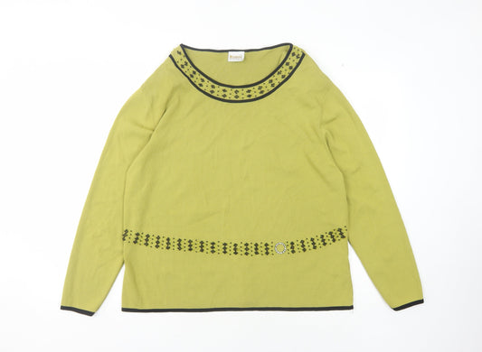 Roman Originals Women's Green Pullover XL