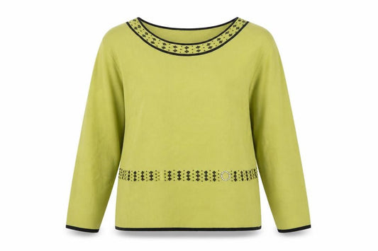 Roman Originals Women's Green Pullover XL
