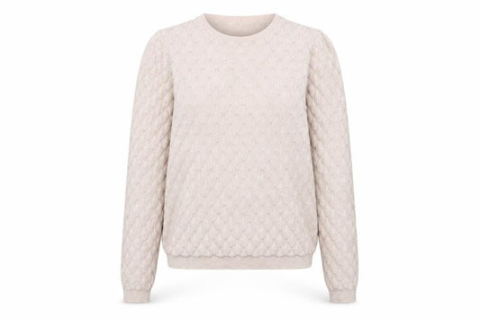 Warehouse Beige Crew Neck Women's Pullover Jumper, Size 6