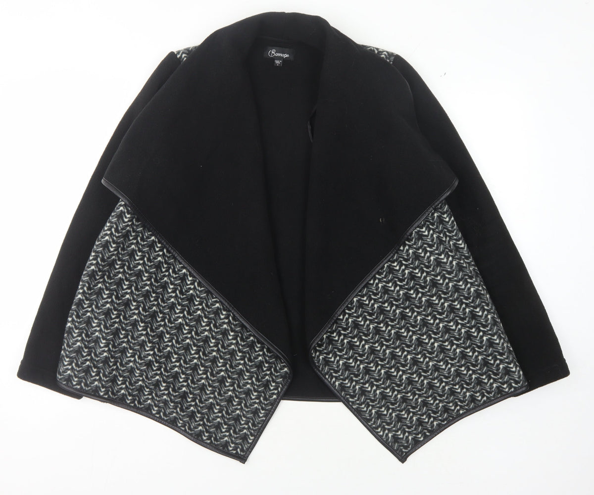 Barrage Women's Black Open Coat Size S