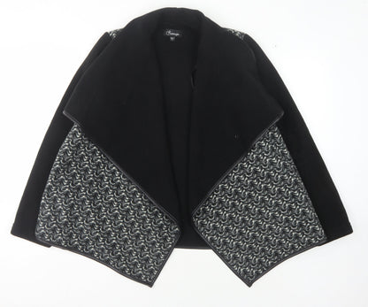 Barrage Women's Black Open Coat Size S