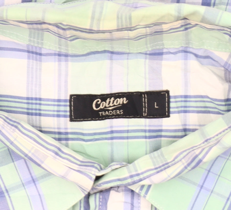 Cotton Traders Men's Multicoloured Plaid Shirt Size L