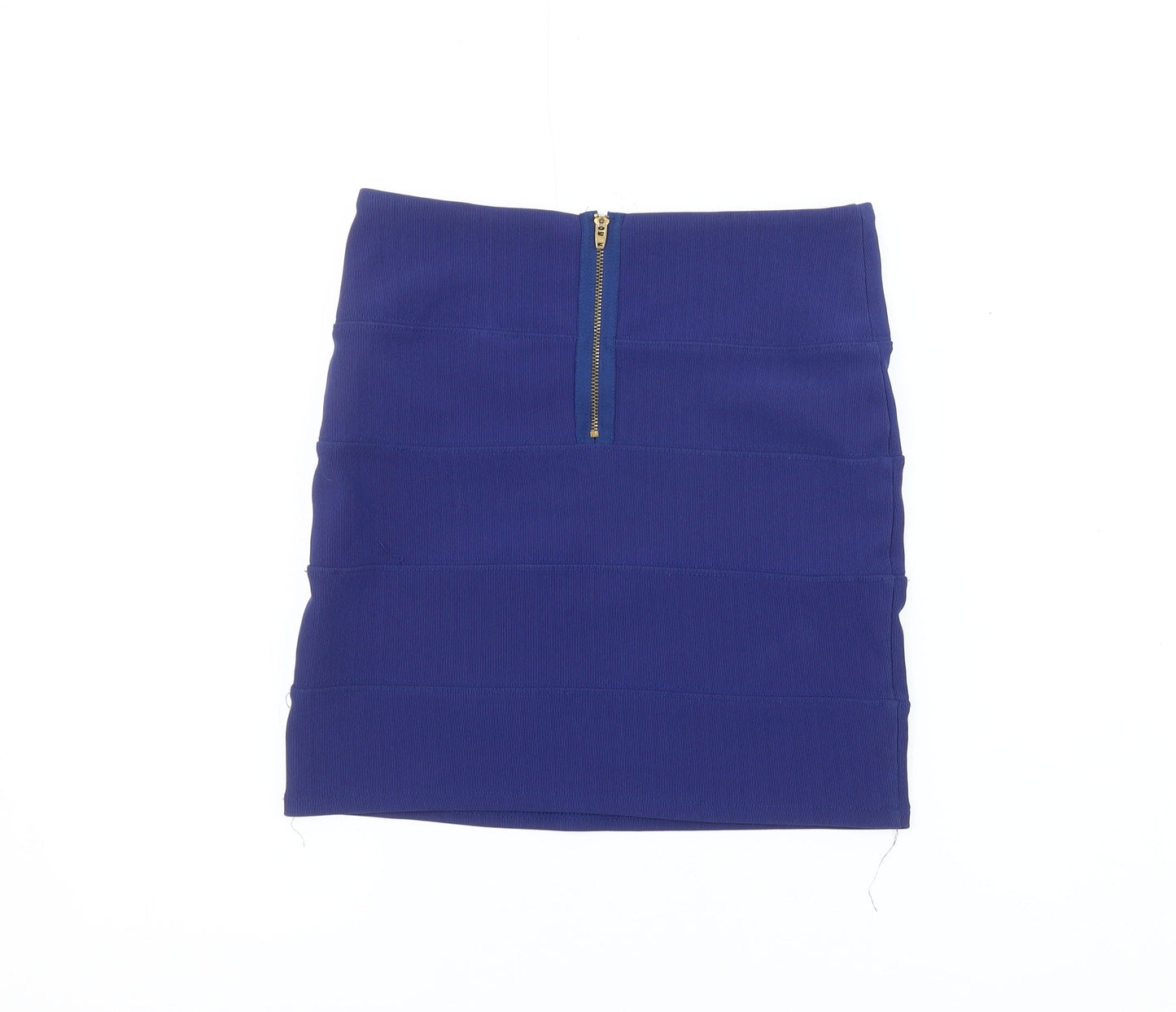 Topshop Women's Blue Bandage Short Skirt, Size 10