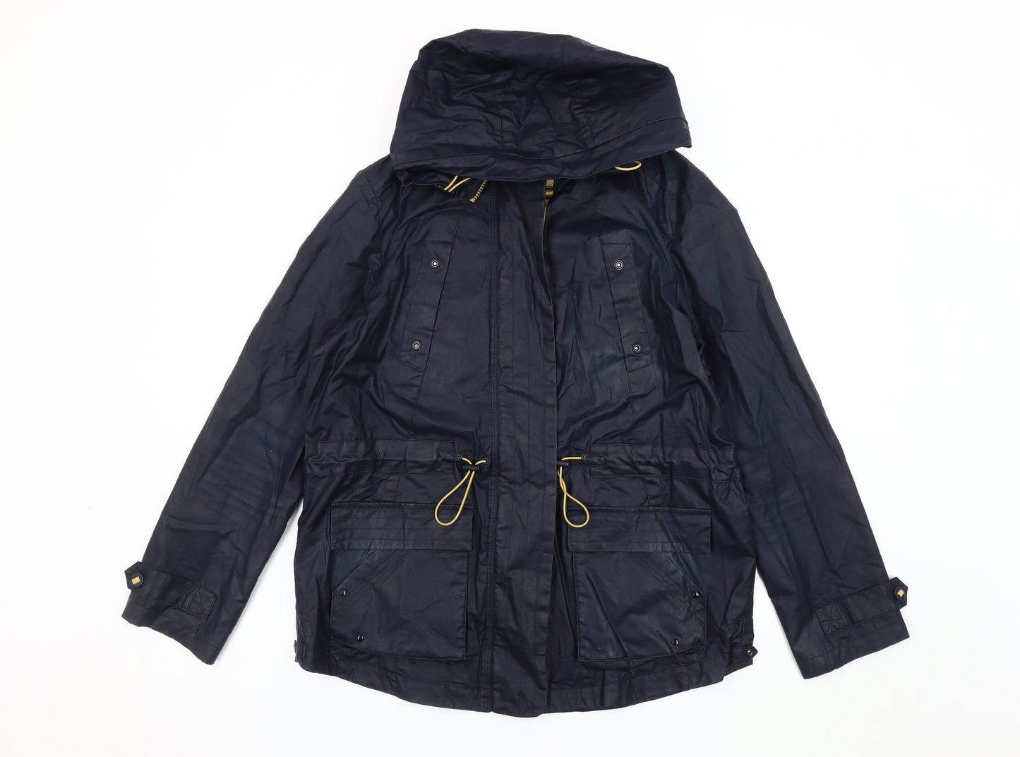 Next Women's Blue Hooded Parka Jacket Size 14