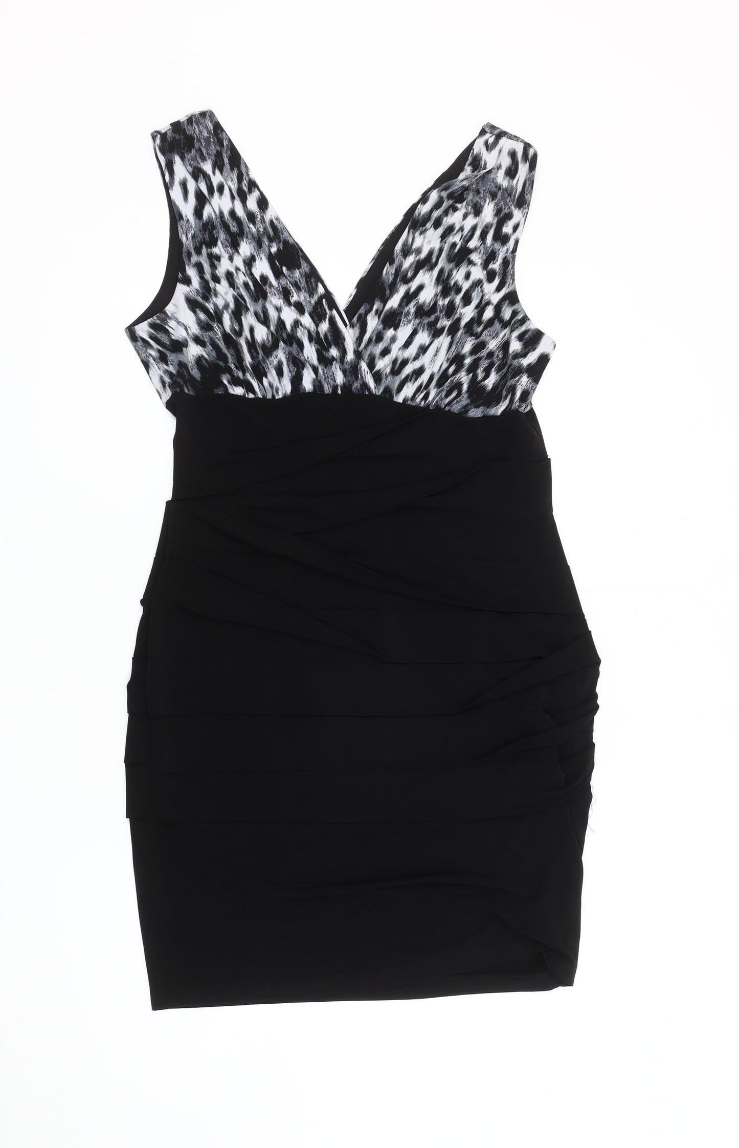 Intermission Women's Black & White Bodycon Dress, Size 12