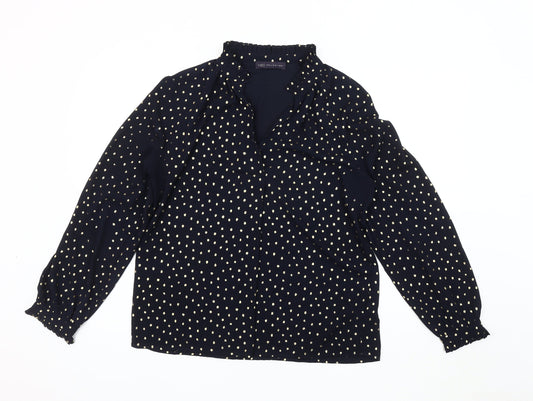 Marks and Spencer Women’s Blue Polka Dot Blouse Size 12