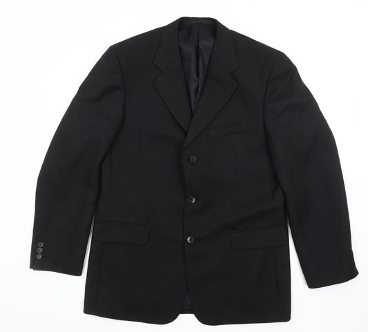 Zantos Men's Black #Suit Jacket, Formal Business Wear 40R