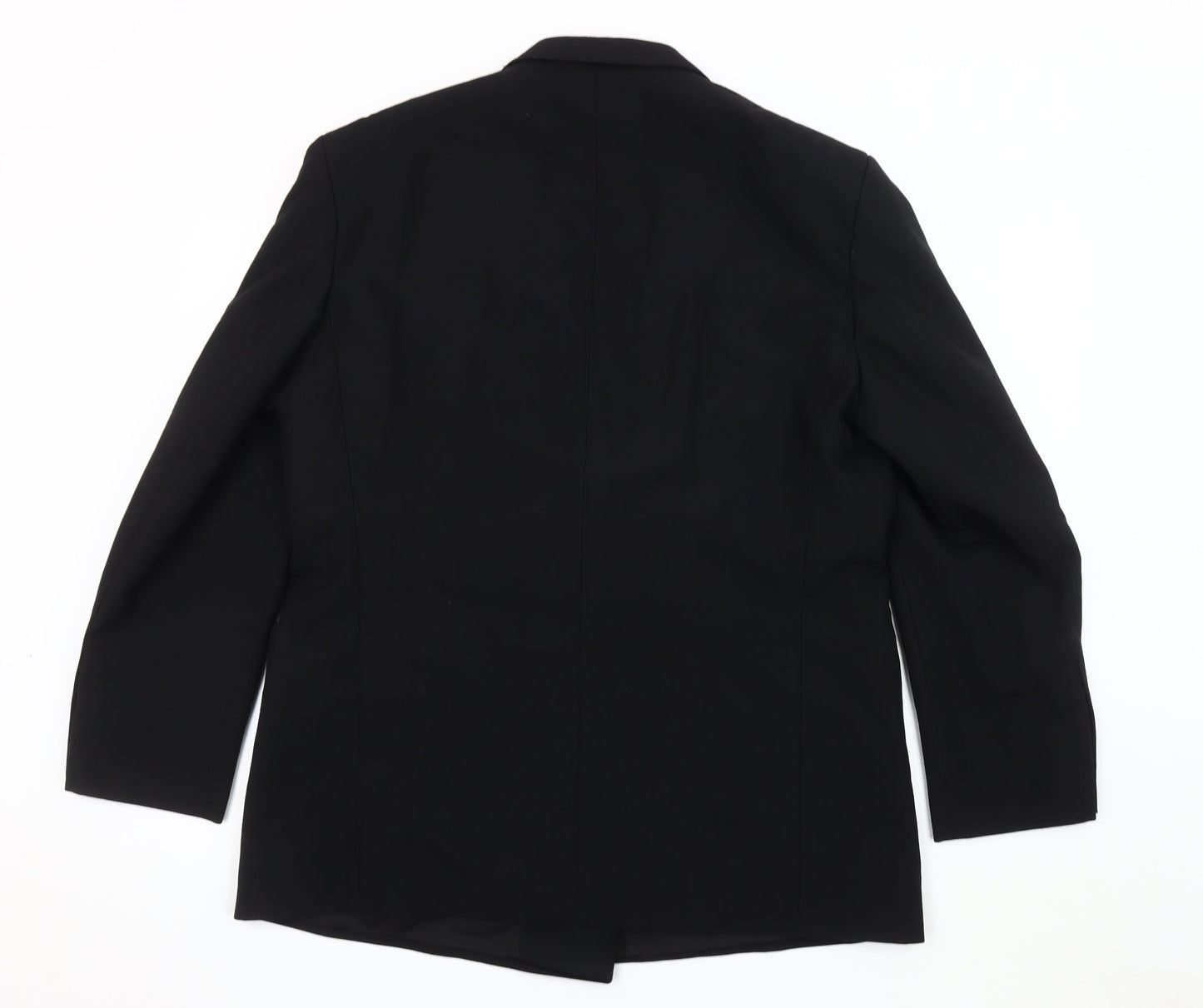 St Michael Men's Black Medium Double-Breasted Tuxedo Blazer 44R