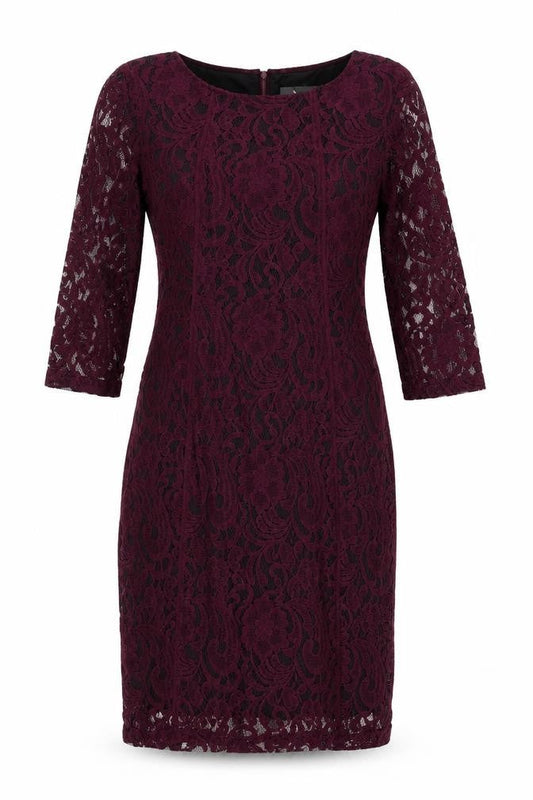 Elegant Women's Purple Sheath Dress, Size 12, Party Ready