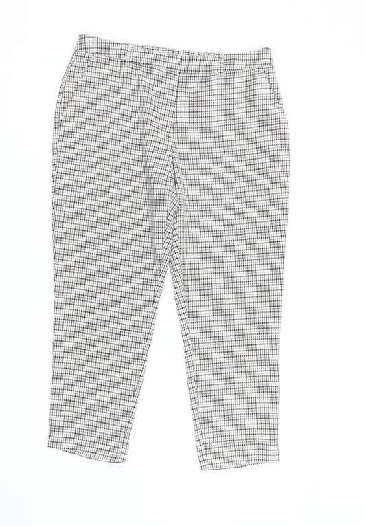 Dorothy Perkins Women's Multicolour Check Cropped Trousers