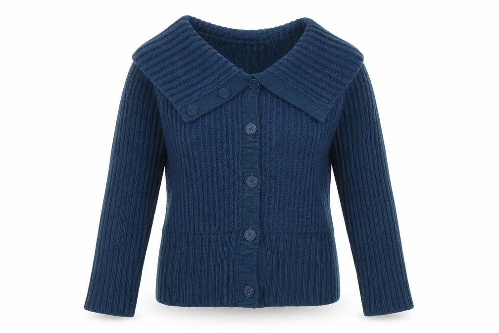 Per Una Women's Blue Cardigan - M, Knit Wool Blend