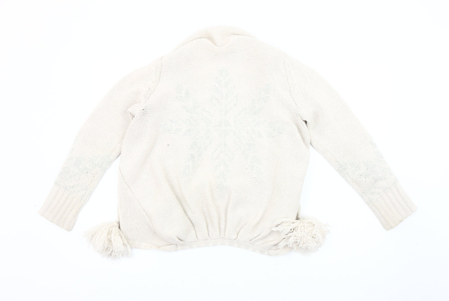 Mint Velvet Women's Ivory Wrap Cardigan Size 10