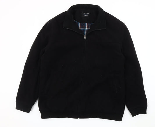 Greenwoods Men's Black XL Casual Zip Jacket