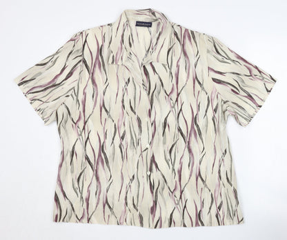 Additional front view of Your Sixth Sense Women's Multicoloured Button-Up Shirt