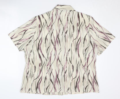 Back view of Your Sixth Sense Women's Multicoloured Button-Up Shirt