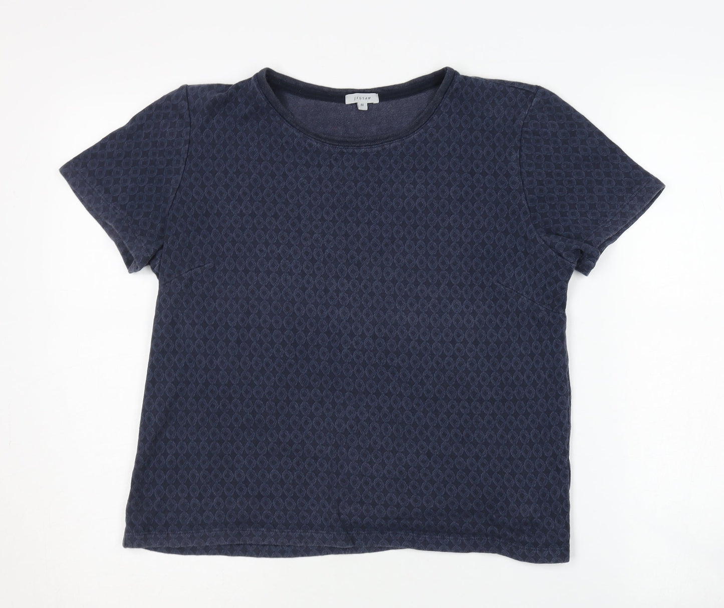 Jigsaw Women's Blue Medium Crew Neck T-Shirt