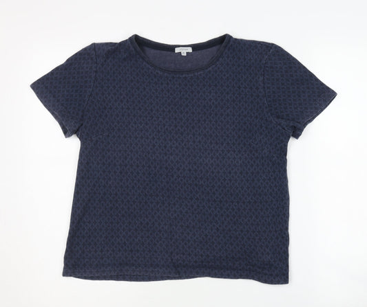 Jigsaw Women's Blue Medium Crew Neck T-Shirt