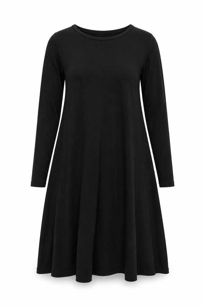 boohoo Women's Black Long Sleeve Dress Size 8