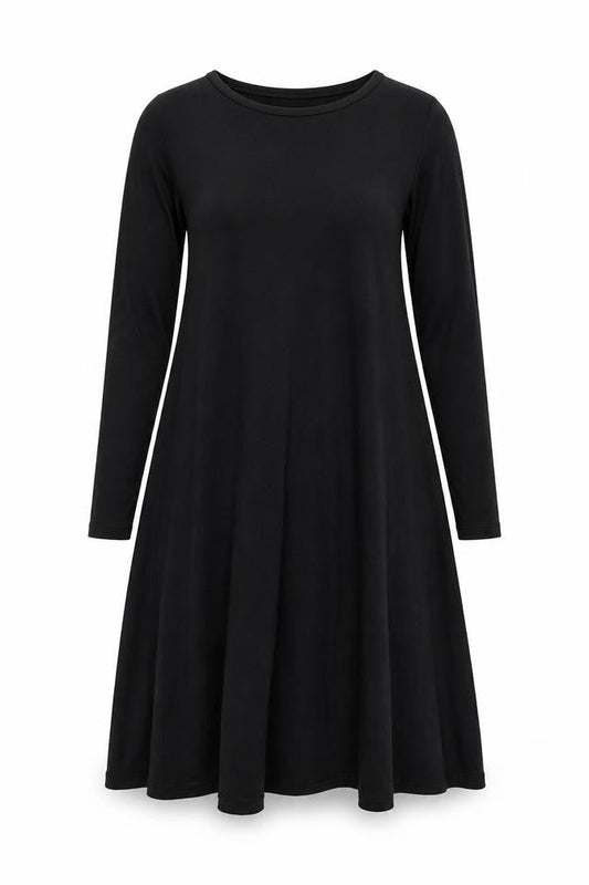 boohoo Women's Black Long Sleeve Dress Size 8
