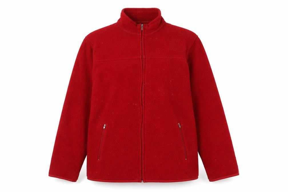 EWM Women's Red Fleece Jacket Size M 14/16