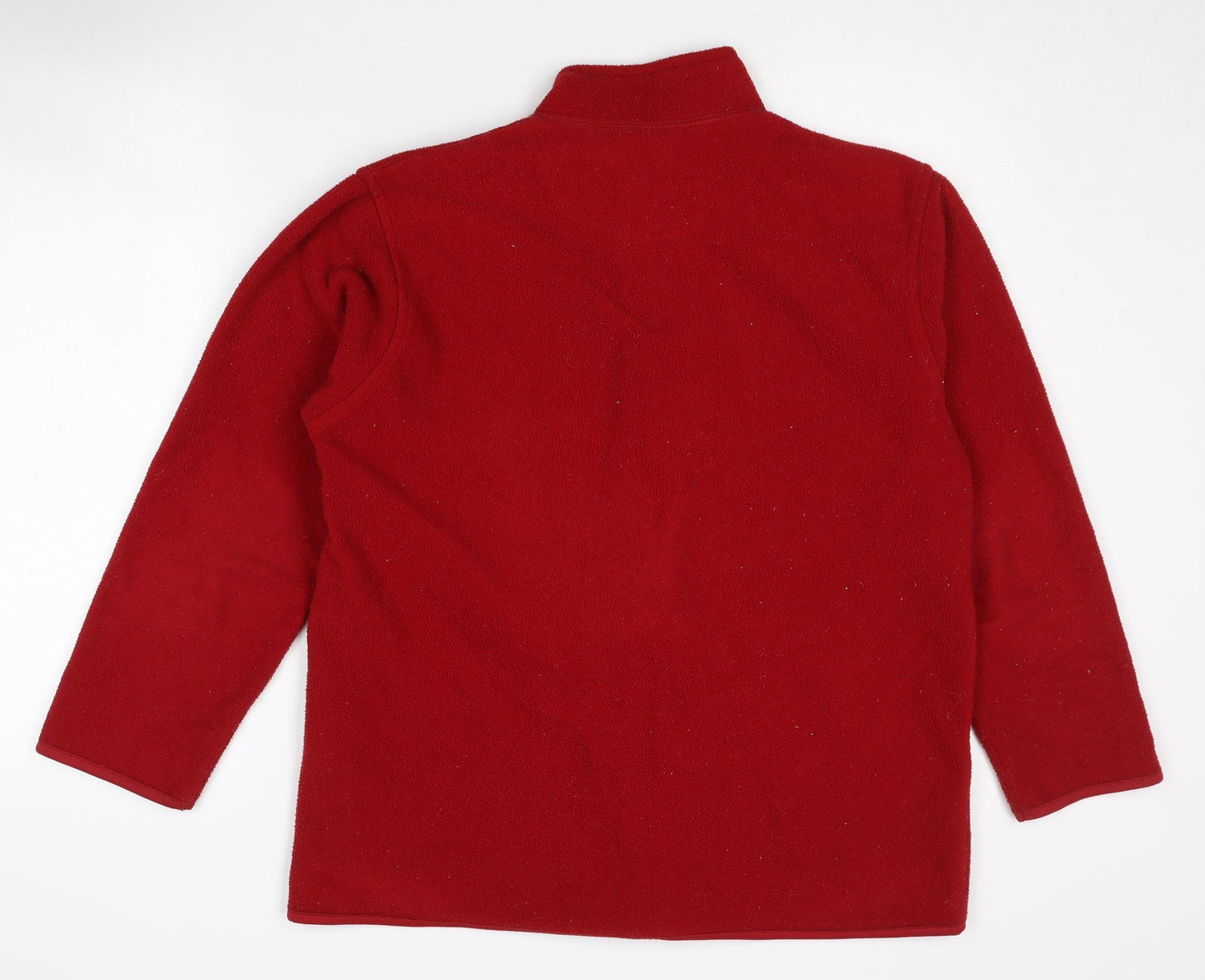 EWM Women's Red Fleece Jacket Size M 14/16