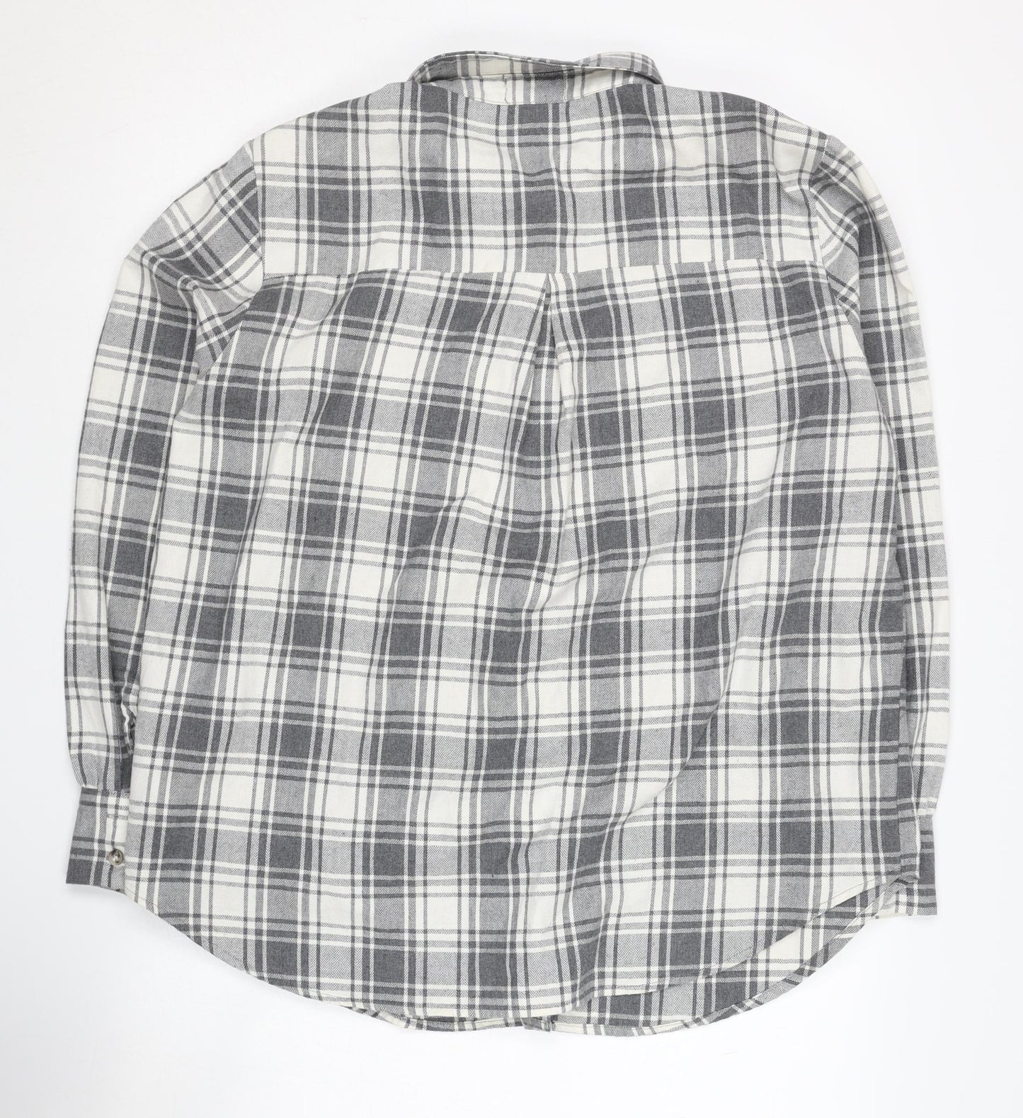 In The Style Women's Grey Check Button-Up Shirt