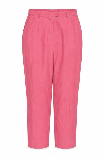 Front view of Oscar B Women's Pink Trousers, size 16