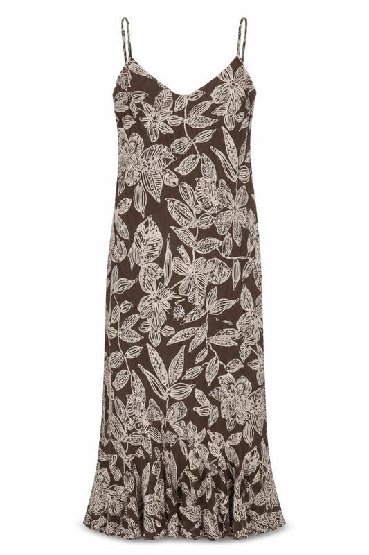 Marks & Spencer Women's Brown Slip Dress UK 12