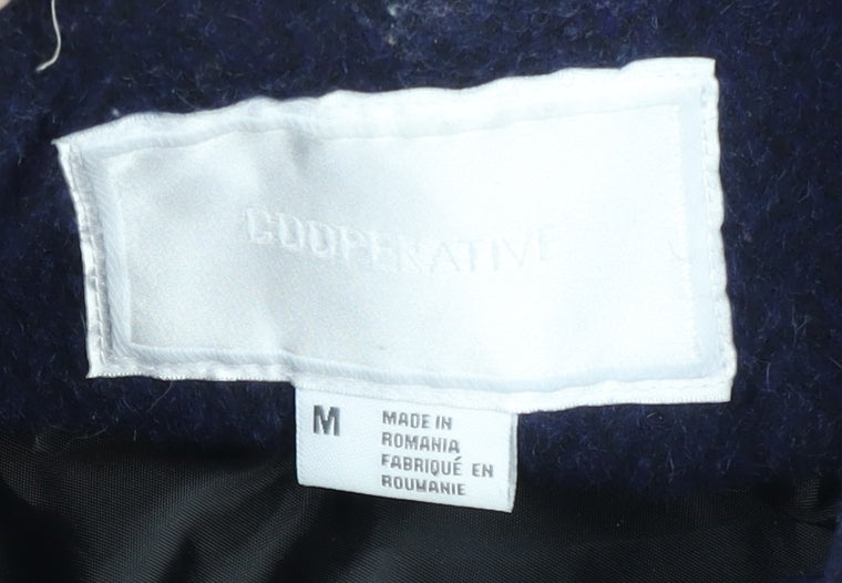Cooperative Women's Blue Pea Coat Size M - Double-Breasted