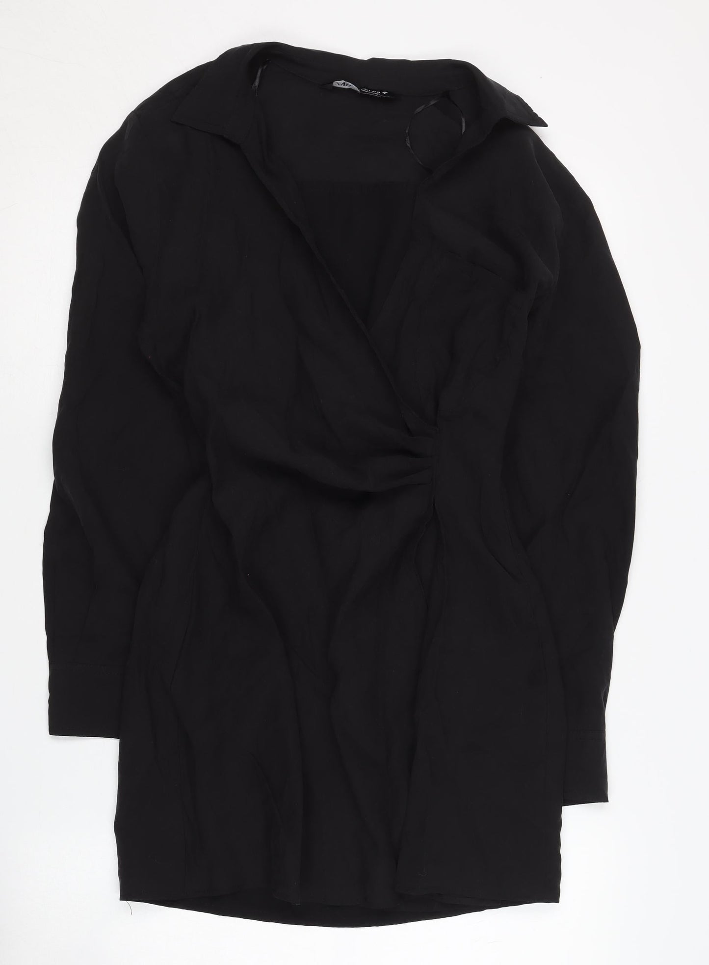 Zara Women's Black Long Sleeve Dress Size 8